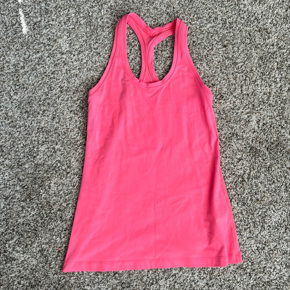 Lululemon Tank Top Bright Pink Racerback